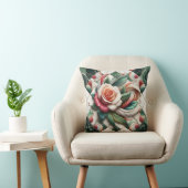 美しいバラモザイクカラフルアー離れト クッション (椅子)