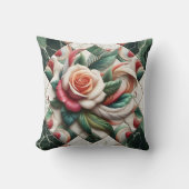 美しいバラモザイクカラフルアー離れト クッション (正面)