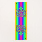 美しいバランスブレスレインボーイナーズインテンツ ヨガマット (正面)