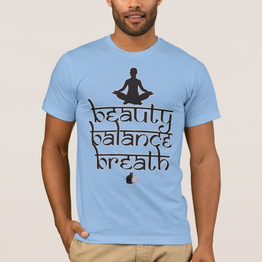 美しいバランス呼吸 Tシャツ (正面)