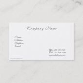 美しいバラヴィンテージスタイル 名刺 (裏面)