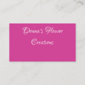 美しいバラ名刺 名刺 (裏面)