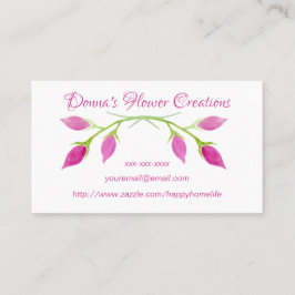 美しいバラ名刺 名刺