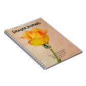 美しいバラ祈りの言葉ジャーナルノートブック ノートブック (右側)