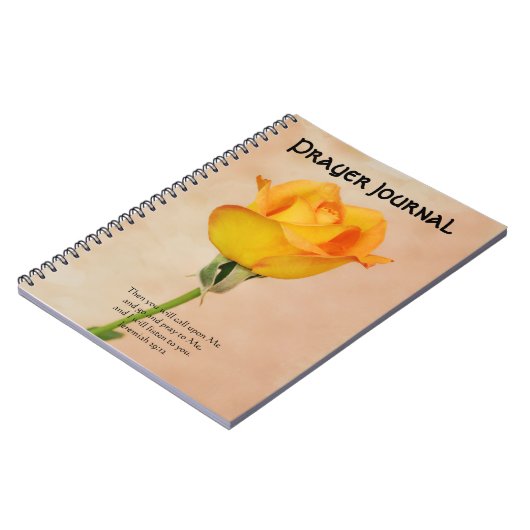 美しいバラ祈りの言葉ジャーナルノートブック ノートブック (左側)