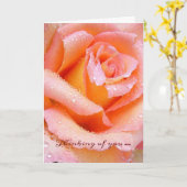 美しいバラ考えのOf Youカード カード (黄色い花)