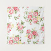 美しいバラ花柄、小さなフローラbouqu タペストリー (正面(横))