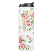 美しいバラ花柄、小さなフローラbouqu タンブラー (回転左)