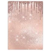 美しいバラ金ゴールドグリッター化粧料  クリップボード (裏面)