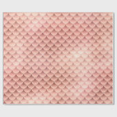 美しいバラ金ゴールドピンクグリッターマーメイドはかりで測 ラッピングペーパー (フラット)