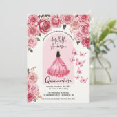 美しいバラ金ゴールドフローラプリンセスキンセアニェラ 招待状 (スタンド正面)