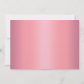 美しいバラ金ゴールドブライダルシャワー招待 招待状 (裏面)