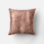 美しいバラ金ゴールド幾何学的パターン クッション (裏面)