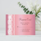 美しいバラ金ゴールドRSVP 出欠カード (スタンド正面)