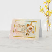 美しいバラ カード (黄色い花)