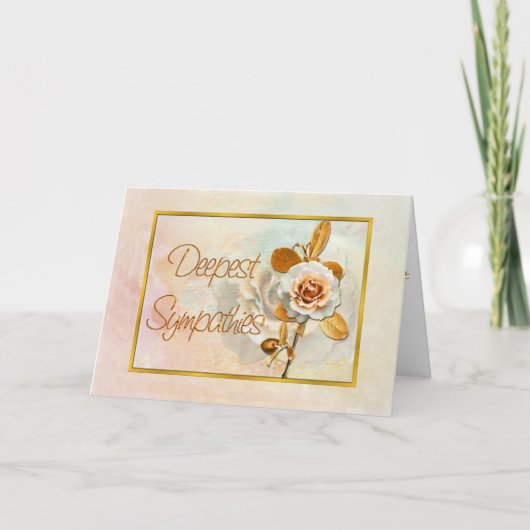 美しいバラ カード (正面)