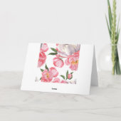 美しいバラ カード (裏面)