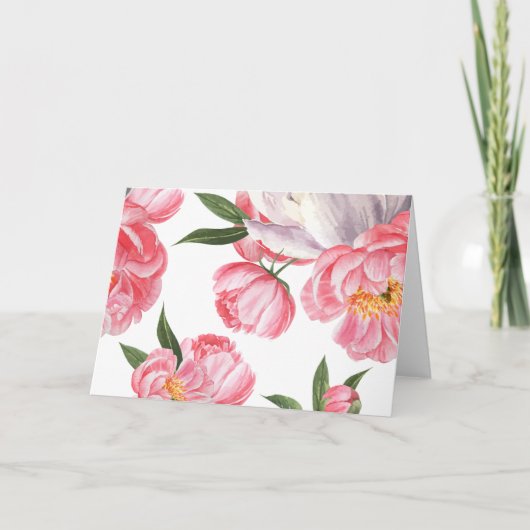 美しいバラ カード (正面)