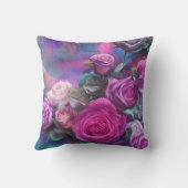 美しいバラ クッション (裏面)