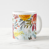 美しいバラ ジャンボコーヒーマグカップ (正面右)