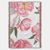美しいバラ スローブランケット (正面縦)