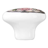 美しいバラ セラミックノブ (側面)