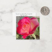 美しいバラ ノートカード (正面/裏面インサイチュ)