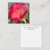 美しいバラ ノートカード (正面/裏面)