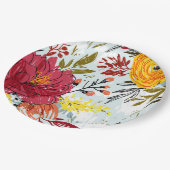 美しいバラ ペーパープレート (アングル)