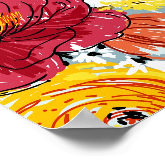 美しいバラ ポスター (角)