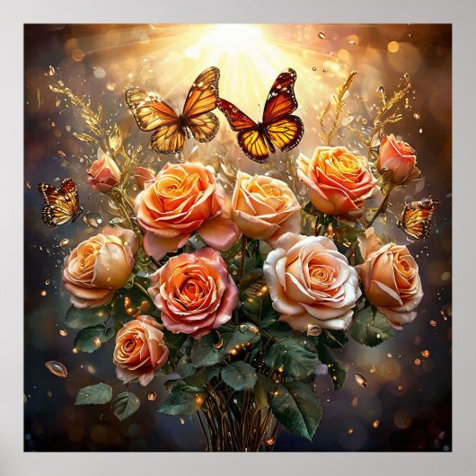 美しいバラ ポスター (正面)