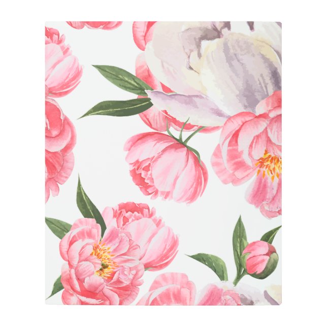 美しいバラ メタルプリント (正面)