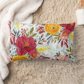 美しいバラ ランバークッション (ブランケット)