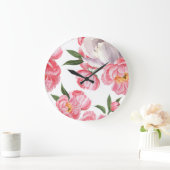 美しいバラ ラージ壁時計 (ホーム)