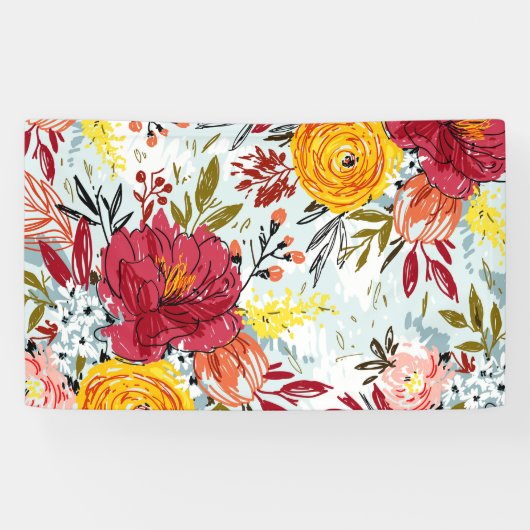 美しいバラ 横断幕 (横)