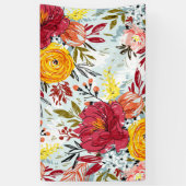 美しいバラ 横断幕 (縦)