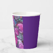 美しいバラ 紙コップ (左)