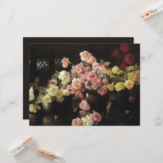 美しいバラ(by Joseph DeCamp) カード (正面/裏面インサイチュ)