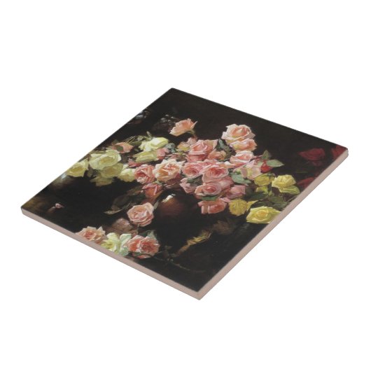 美しいバラ(by Joseph DeCamp) タイル (側面)