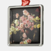 美しいバラ(by Joseph DeCamp) メタルオーナメント (左)