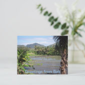 美しいバリの水田 ポストカード (スタンド正面)