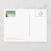 美しいバルバドス/ゴージャスなビーチ&アクアウォーター ポストカード (裏面)