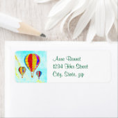 美しいバルーン住所 シール (インサイチュ)