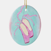 美しいバレエシューズのオーナメント セラミックオーナメント (右)