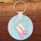 美しいバレエシューズキーチェーン キーホルダー (正面)