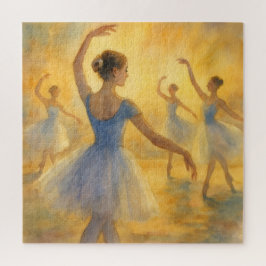 美しいバレエステージ水彩画 ジグソーパズル