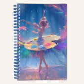 美しいバレエ踊り絵を描 ノートブック (正面)