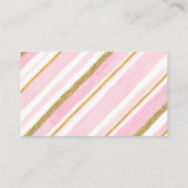 美しいバレリナオムツラッフルチケットカード 名刺 (裏面)