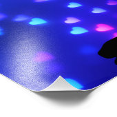 美しいバレリーナとフローティングハート フォトプリント            (角)