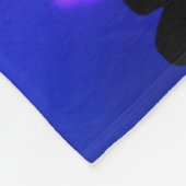 美しいバレリーナとフローティングハート フリースブランケット (角)